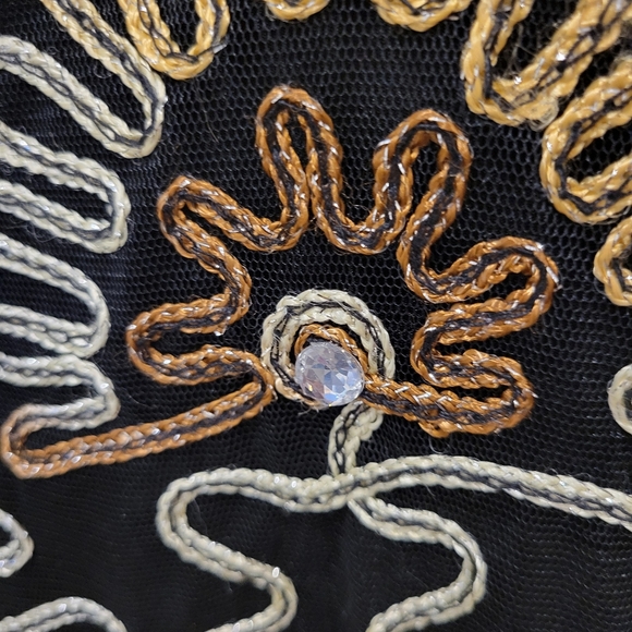 Womans Sparkly Top By Pinkbee Gold Silver And Glittering Gems - Picture 6 of 10